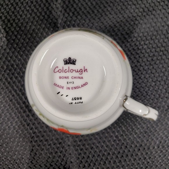 Vintage Colclough Bone China Teacup & Saucer No. 8657 Carmina Pattern E771 E773 - Picture 8 of 9
